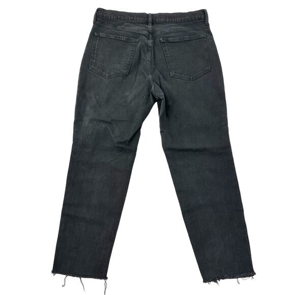 Old Navy OG Straight High Rise Secret Slim Jeans in Black women's size 14 - Picture 4 of 11